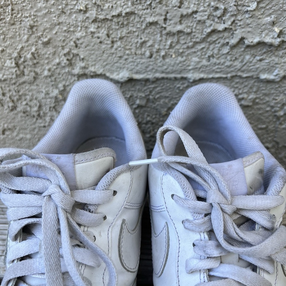 Nike Shoes Men Size 12 Air Force 1 Low White Sneakers Leather Low - Picture 4 of 13